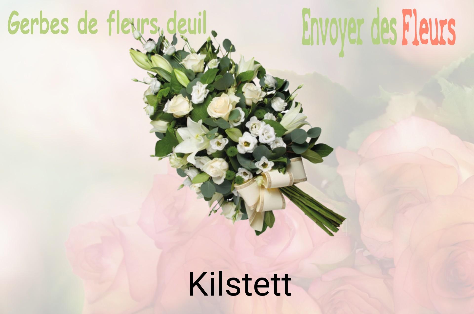 Gerbe de fleurs de deuil livrée à Kilstett